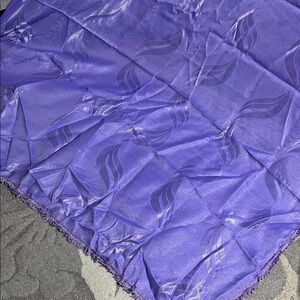 Purple Satin Long Curtains
